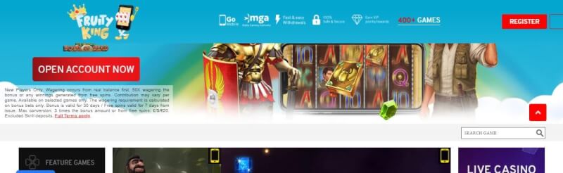 fruity king website provides casino games, dodatek do pierwszej wpłaty i promocje dla zupełnie nowych graczy-logo