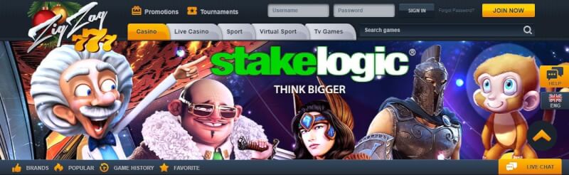 zigzag777 homepage offers gambling games, pierwszy dodatkowy depozyt i oferty dla zupełnie nowego logo gracza
