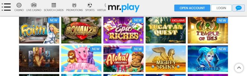 mr play website offers casino games, dodatek do pierwszej wpłaty i kampanie dla nowych graczy-logo