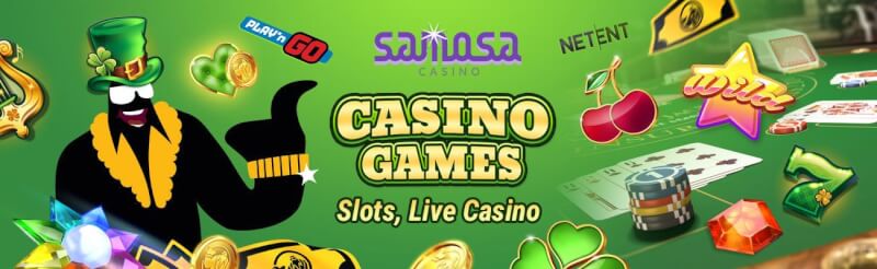 samosa casino provides numerous gambling games like slot machines, gry kasynowe na żywo, takie jak blackjack, logo bakarata i ruletki