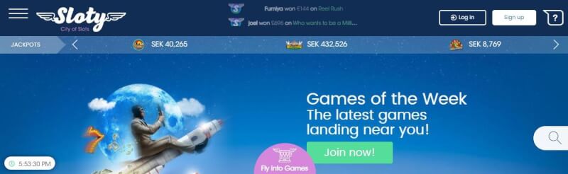 sloty casino website offers casino games, bonus od pierwszego depozytu i oferty dla nowych graczy-logo