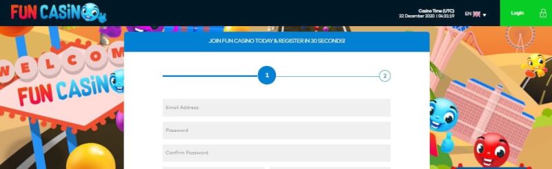 fun casino homepage offers casino games and campaigns for brand new players-logo