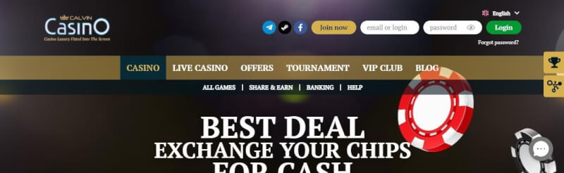 calvin casino homepage provides gambling games, bonus od pierwszego depozytu i oferty dla zupełnie nowego logo gracza