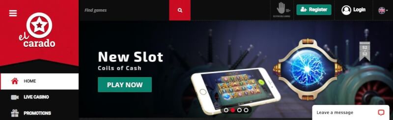 el carado website provides gambling games, pierwszy dodatkowy depozyt i kampanie dla zupełnie nowych graczy-logo