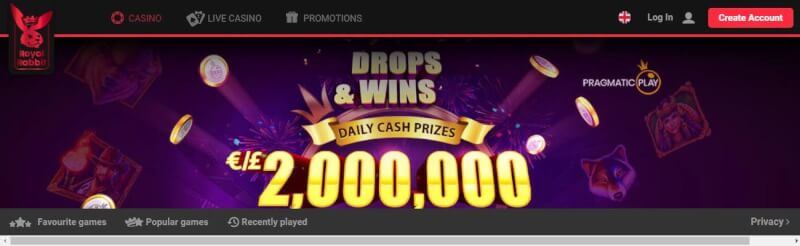 royal rabbit website provides casino games, bonus od pierwszego depozytu i kampanie dla zupełnie nowych graczy-logo