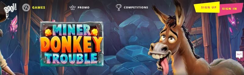 booi casino homepage offers casino games, pierwszy dodatkowy depozyt i kampanie dla zupełnie nowych graczy-logo
