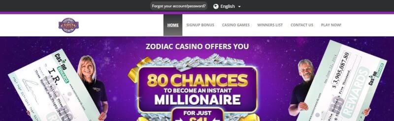 zodiac casino website offers casino games, bonus od pierwszego depozytu i oferty dla nowych graczy-logo