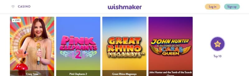 wishmaker casino website provides casino games, pierwszy dodatkowy depozyt i oferty dla zupełnie nowego logo gracza