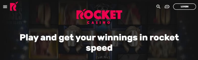 rocket casino spend n play casino homepage offers gambling games, bonus od pierwszego depozytu i kampanie dla zupełnie nowych graczy-logo