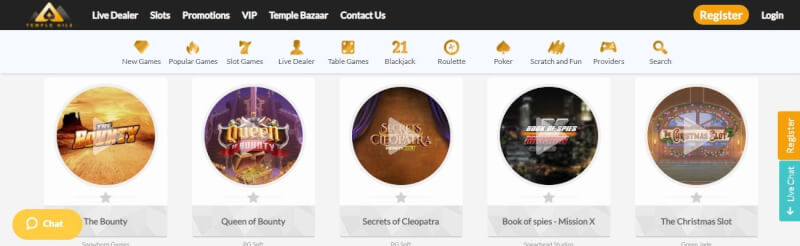 temple nile homepage offers gambling games, dodatek do pierwszej wpłaty i oferty dla nowych graczy-logo