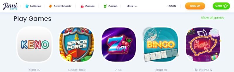 jinnilotto website offers gambling games, bonus od pierwszego depozytu i oferty dla zupełnie nowego logo gracza