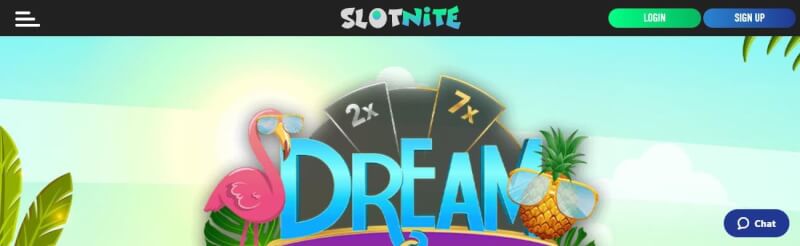 slotnite casino website offers gambling games, bonus od pierwszego depozytu i promocje dla zupełnie nowych graczy-logo