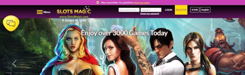 slotsmagic website provides gambling games, dodatek do pierwszej wpłaty i promocje dla nowych graczy-logo