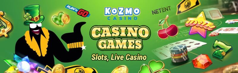 kozmo casino provides numerous gambling games like slots, gry kasynowe na żywo, takie jak blackjack, logo bakarata i ruletki