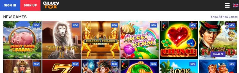 crazyfox casino homepage provides gambling games, bonus za pierwszy depozyt i promocje dla nowych graczy-logo