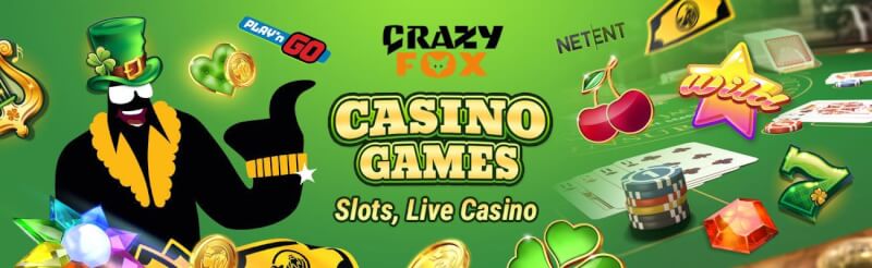 crazyfox casino provides numerous gambling games like slots, gry hazardowe w czasie rzeczywistym, takie jak blackjack, logo bakarata i ruletki
