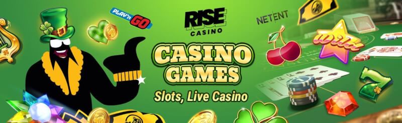 rise casino provides numerous gambling games like slot machines, gry hazardowe na żywo, takie jak blackjack, logo bakarata i ruletki