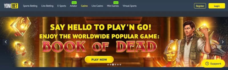 yonibet casino website offers gambling games, pierwszy dodatkowy depozyt i promocje dla zupełnie nowego logo gracza