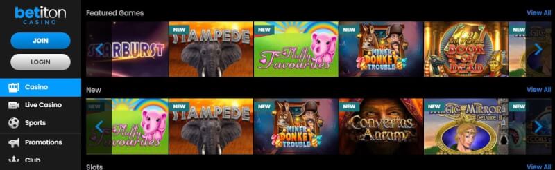 betiton website provides casino games, bonus za pierwszy depozyt i promocje dla nowych graczy-logo