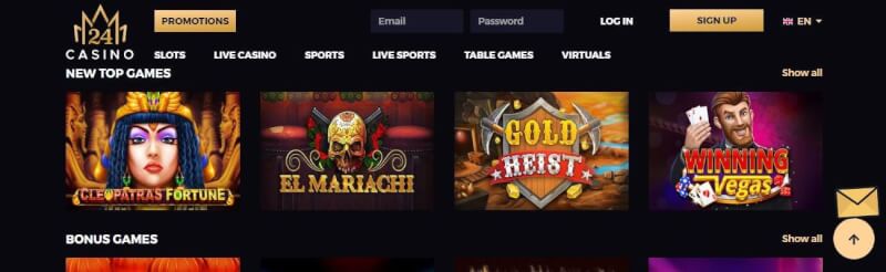 24monaco casino website provides casino games and promotions for brand new players-logo