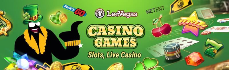 leovegas casino provides different casino games like slot machines, gry kasynowe w czasie rzeczywistym, takie jak blackjack, logo bakarata i ruletki