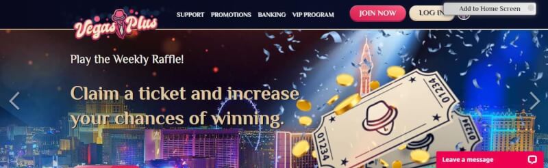 vegas plus website provides casino games, very first deposit bonus and campaigns for brand new players-logo