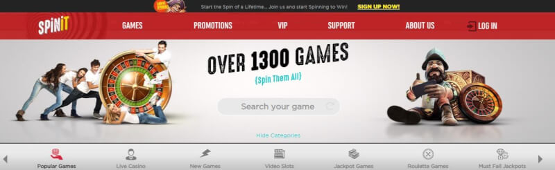 spinit website provides casino games, bonus za pierwszy depozyt i promocje dla nowych graczy-logo