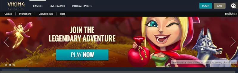 viking slots homepage provides casino games, first deposit bonus and offers for new players-logo