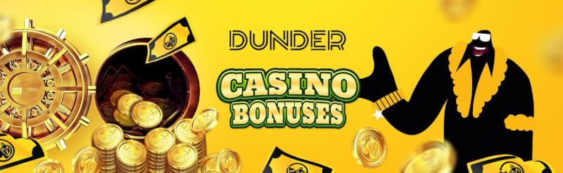 dunder welcome bonus for brand new players provides no-cost spins and deposit bonus-logo