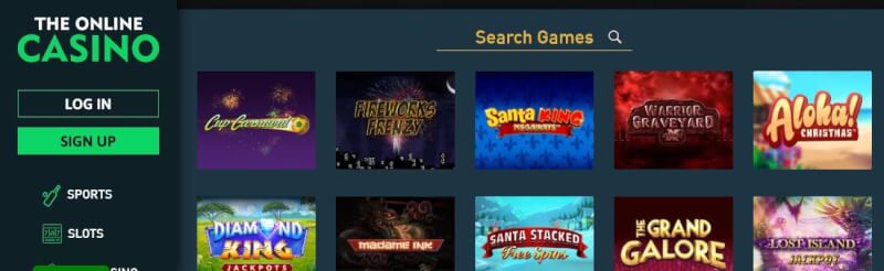the online casino homepage offers casino games, bonus od pierwszego depozytu i oferty dla zupełnie nowego logo gracza
