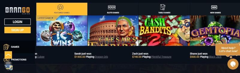 brango casino homepage offers casino games and offers for new players-logo
