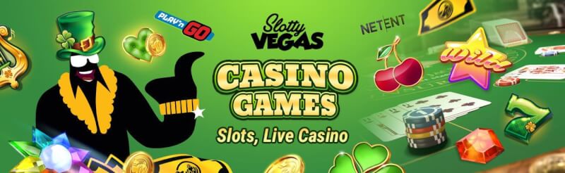 slottyvegas provides various casino games like online slots and live gambling games from preferred providers like netent and microgaming-logo