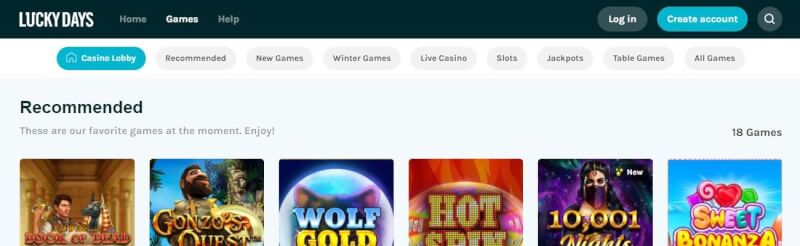luckydays casino website provides gambling games, bonus za pierwszy depozyt i promocje dla nowych graczy-logo