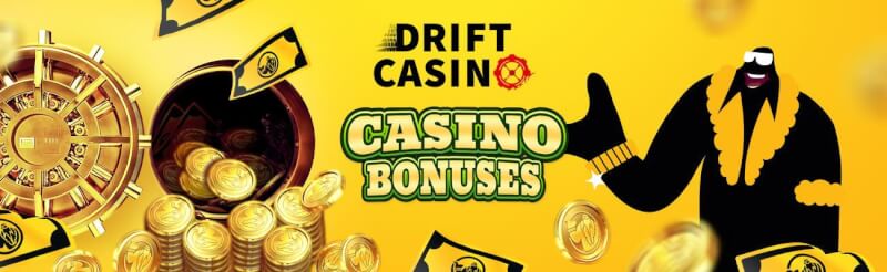 Drift Casino is offering brand new players a fantastic welcome bonus-logo