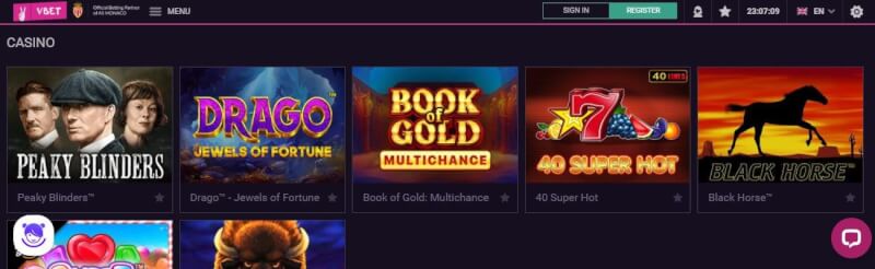 vbet homepage provides gambling games, bonus od pierwszego depozytu i promocje dla zupełnie nowych graczy-logo