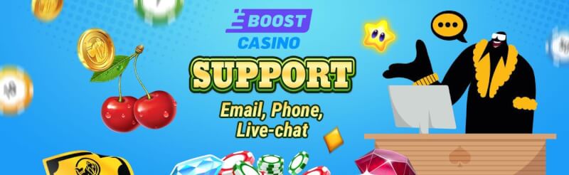 you will find a number of options to contact the Increase Casino consumer service-logo