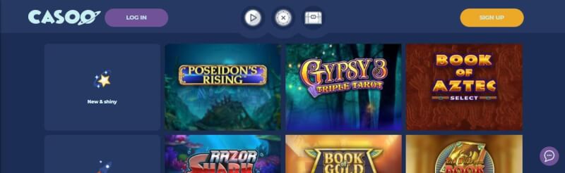 casoo casino website provides casino games, dodatek do pierwszej wpłaty i promocje dla nowych graczy-logo