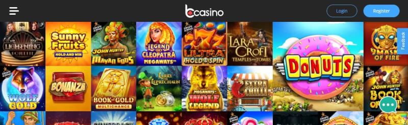 bcasino homepage provides gambling games and campaigns for new players-logo