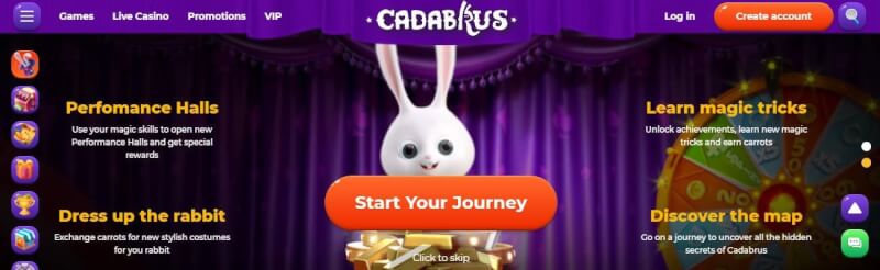 cadabrus casino website provides casino games and promotions for new players-logo