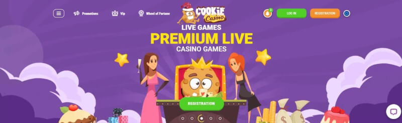 cookie casino homepage provides gambling games, bonus od pierwszego depozytu i promocje dla zupełnie nowych graczy-logo