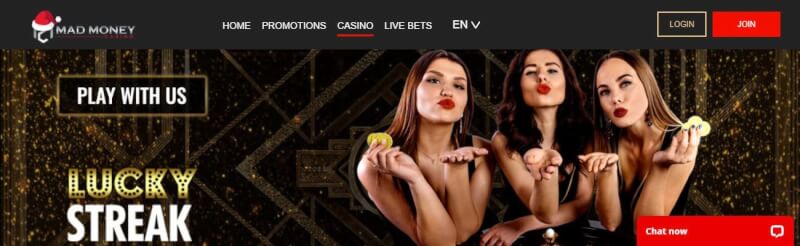 mad cash casino lobby provides campaigns, casino and live bets-logo