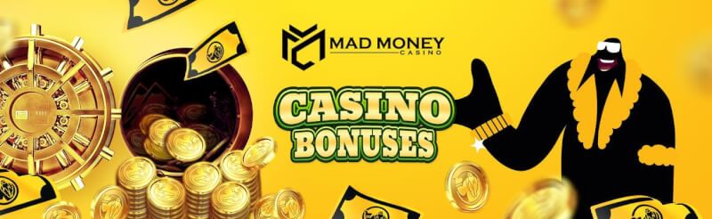 mad money casino welcome extra package provides nice deposit bonus and no-cost spins-logo