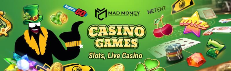 mad cash provides numerous casino games like slot machines, maczuga, roulette and live casino from the best providers like netent, perform n go and microgaming-logo