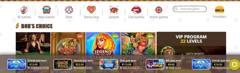 bob casino homepage provides gambling games, pierwszy dodatkowy depozyt i kampanie dla nowych graczy-logo