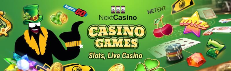 next casino provides numerous casino games like slot machines, gry kasynowe na żywo, takie jak blackjack, logo bakarata i ruletki