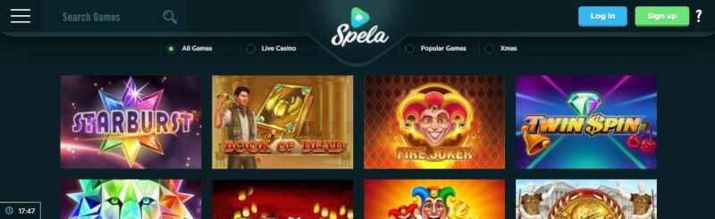 spela casino homepage provides casino games, dodatek do pierwszej wpłaty i promocje dla nowych graczy-logo