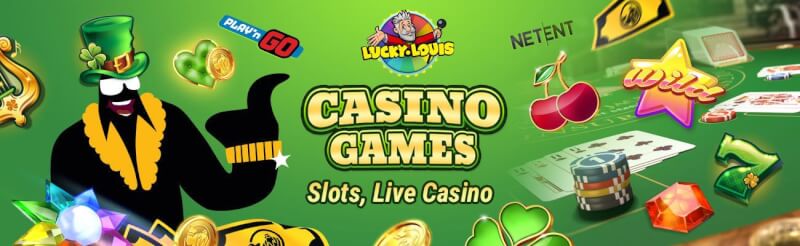 lucky louis casino provides various gambling games like slot machines, gry hazardowe w czasie rzeczywistym, takie jak blackjack, logo bakarata i ruletki