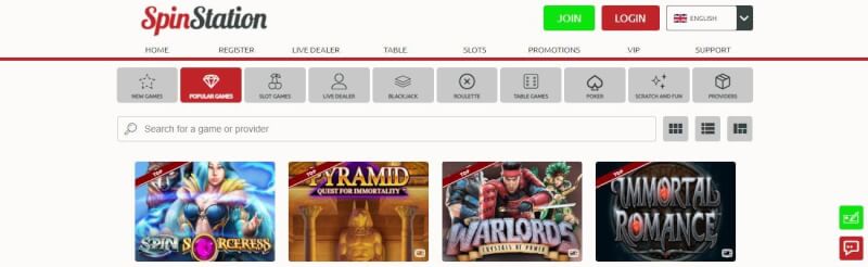 spin place homepage offers casino games, dodatek do pierwszej wpłaty i promocje dla nowych graczy-logo