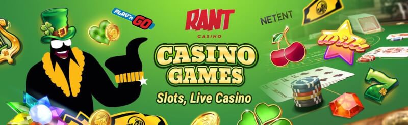 rant casino offers numerous casino games like slot machines, gry hazardowe w czasie rzeczywistym, takie jak blackjack, logo bakarata i ruletki