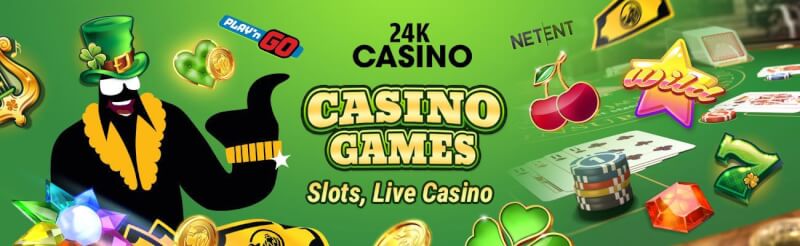24k casino offers numerous gambling games like slots, gry kasynowe na żywo, takie jak blackjack, logo bakarata i ruletki